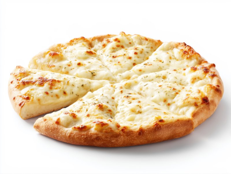 Freshly made pizza